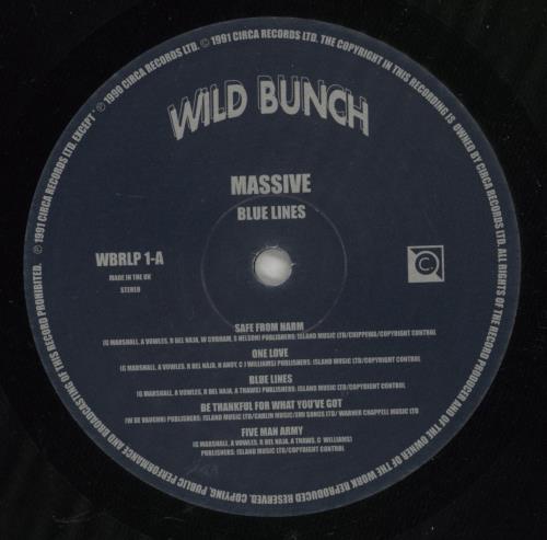 Massive Attack Blue Lines - 3rd vinyl LP album (LP record) UK M-ALPBL681253