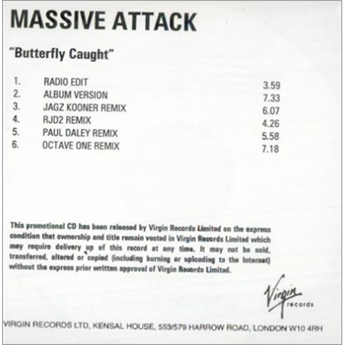 Massive Attack Butterfly Caught CD-R acetate UK M-ACRBU247094