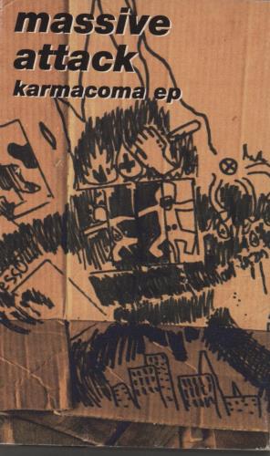 Massive Attack Karmacoma E.P. - Promo Stickered cassette single UK M-ACMKA791795