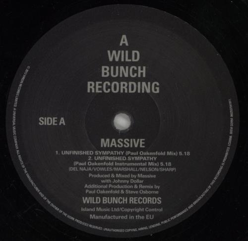 Massive Attack Unfinished Sympathy 12" vinyl single (12 inch record / Maxi-single) UK M-A12UN867933