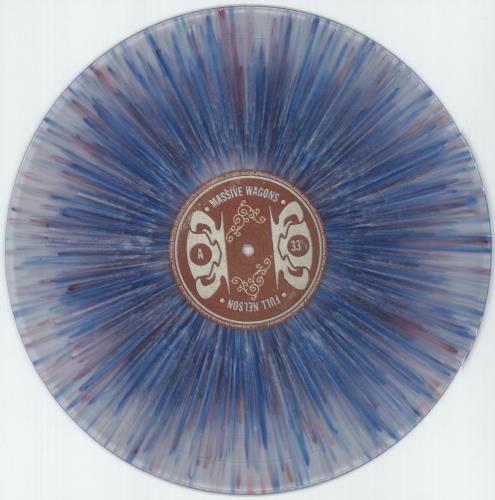 Massive Wagons Full Nelson - Clear W/ Red, White and Blue Splatter Vinyl + Shrink - Autographed vinyl LP album (LP record) UK 3C9LPFU827849