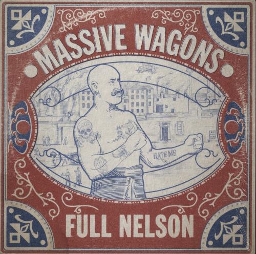 Massive Wagons Full Nelson - White Vinyl + Shrink - Autographed Print vinyl LP album (LP record) UK 3C9LPFU875063