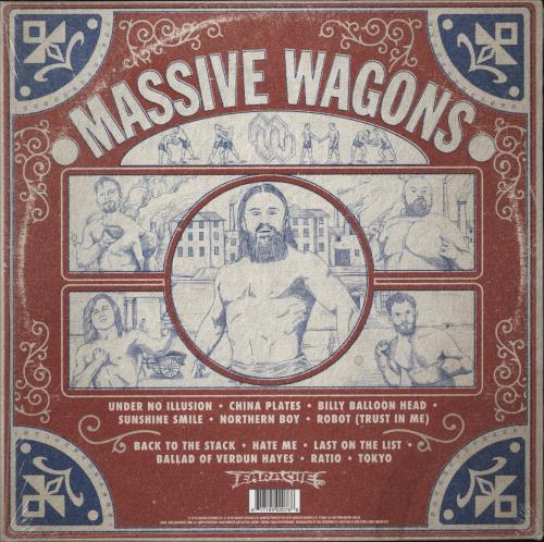 Massive Wagons Full Nelson - White Vinyl + Shrink - Autographed Print vinyl LP album (LP record) UK 3C9LPFU875063