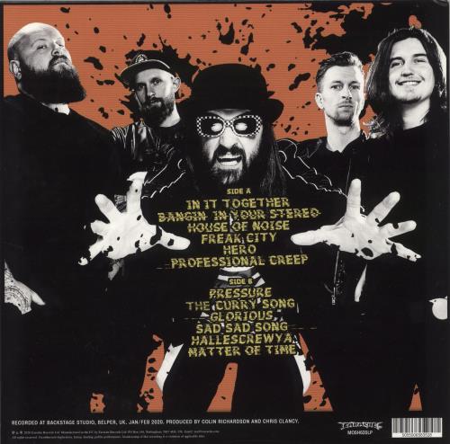 Massive Wagons House Of Noise - Orange Vinyl - Fully Autographed - EX vinyl LP album (LP record) UK 3C9LPHO875419