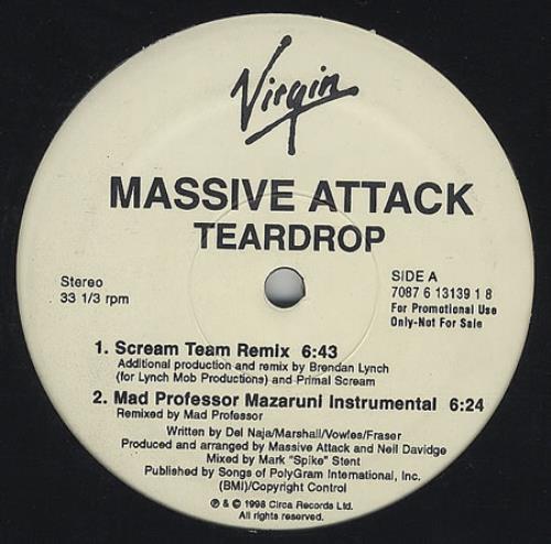 Massive Attack Teardrops US Promo 12