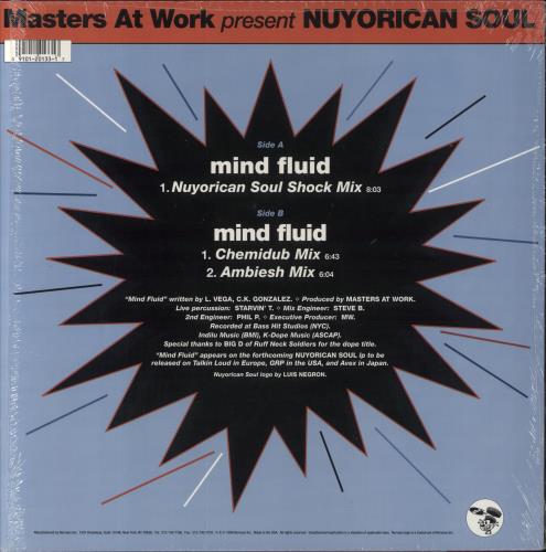 Masters At Work Mind Fluid 12" vinyl single (12 inch record / Maxi-single) US MWK12MI856970