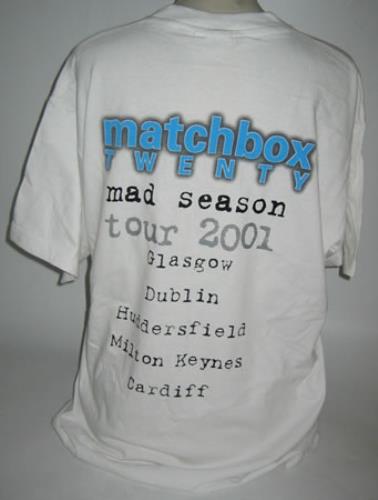 Matchbox 20 Mad Season Tour 2001 t-shirt UK MBXTSMA417595