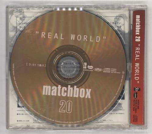 Matchbox 20 Real World CD single (CD5 / 5") Japanese MBXC5RE144714