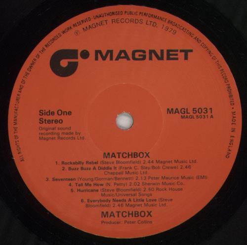 Matchbox Matchbox - Hype Stickered Sleeve vinyl LP album (LP record) UK MTXLPMA856006