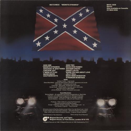 Matchbox Midnite Dynamos vinyl LP album (LP record) UK MTXLPMI565093