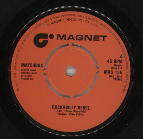 Matchbox Rockabilly Rebel - P/S 7" vinyl single (7 inch record / 45) UK MTX07RO294101