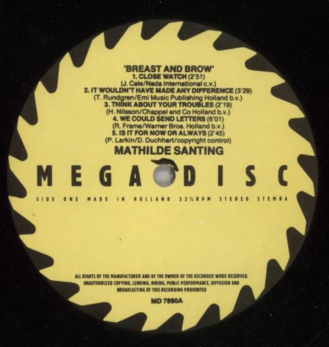 Mathilde Santing Breast And Brow - Shrink vinyl LP album (LP record) Dutch M71LPBR869058