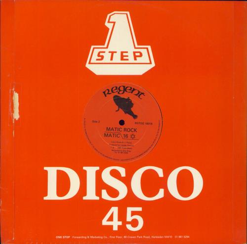 Matic 16 No Money Today 12" vinyl single (12 inch record / Maxi-single) UK 5T-12NO812306