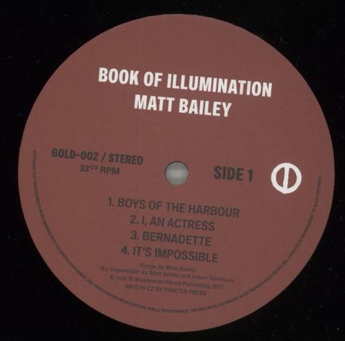 Matt Bailey Book Of Illunination vinyl LP album (LP record) Australian -AXLPBO888129