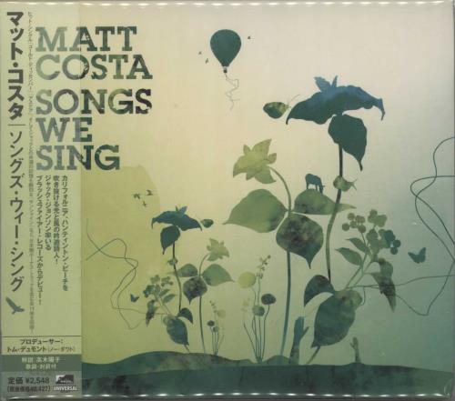 Matt Costa Songs We Sing + Obi CD album (CDLP) Japanese MT1CDSO666240