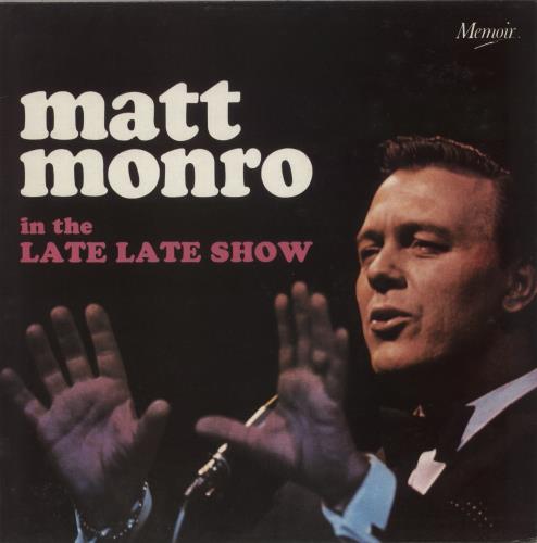 Matt Monro In The Late, Late Show vinyl LP album (LP record) UK MTNLPIN880160