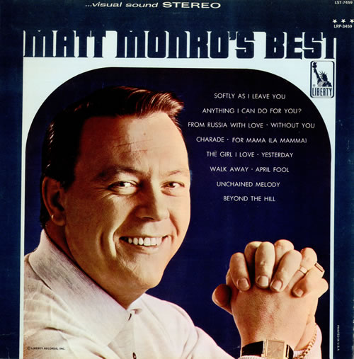 Matt Monro Matt Monro's Best vinyl LP album (LP record) US MTNLPMA475722