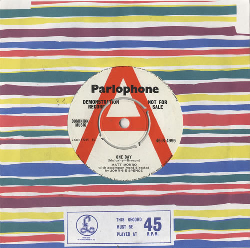 Matt Monro One Day - A Label 7" vinyl single (7 inch record / 45) UK MTN07ON476542