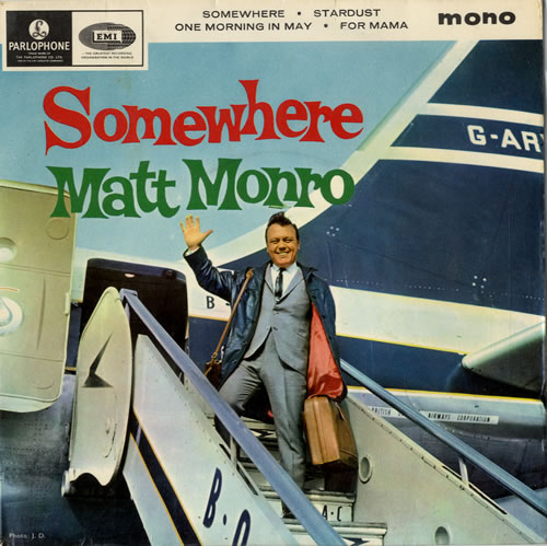 Matt Monro Somewhere EP 7" vinyl single (7 inch record / 45) UK MTN07SO548555