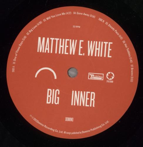 Matthew E. White Big Inner vinyl LP album (LP record) UK OJSLPBI885900