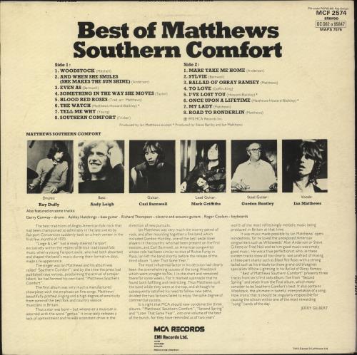 Matthews Southern Comfort Best Of Matthews Southern Comfort vinyl LP album (LP record) UK MTTLPBE425154