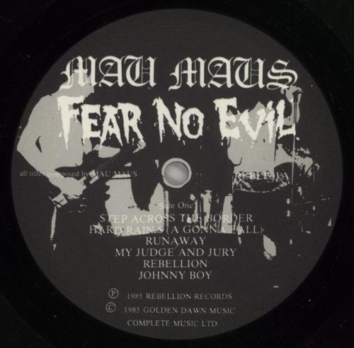 Mau Maus Fear No Evil vinyl LP album (LP record) UK 8A5LPFE875784