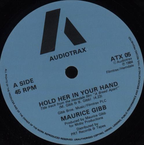Maurice Gibb Hold Her In Your Hand 7" vinyl single (7 inch record / 45) UK IBB07HO138702