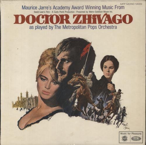 Maurice Jarre Doctor Zhivago vinyl LP album (LP record) UK MJALPDO386591