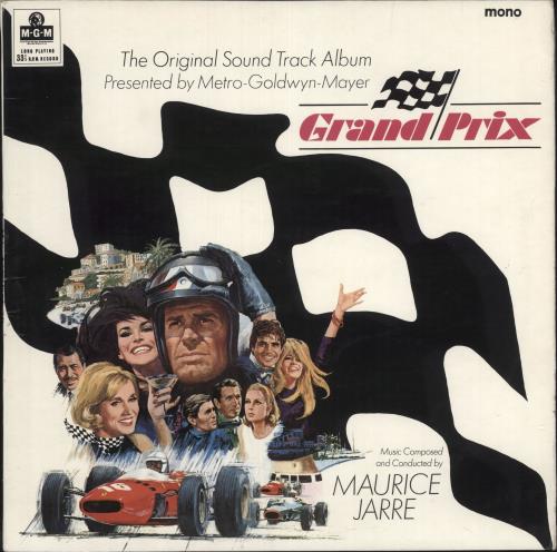 Maurice Jarre Grand Prix vinyl LP album (LP record) UK MJALPGR692373
