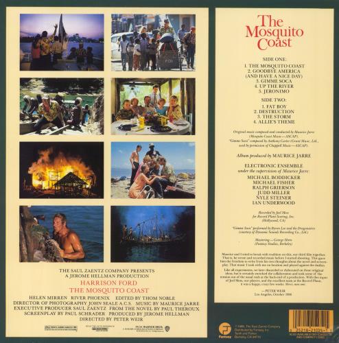 Maurice Jarre The Mosquito Coast vinyl LP album (LP record) US MJALPTH821086