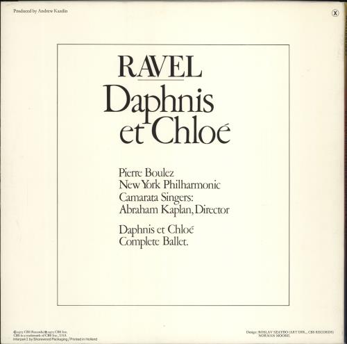 Maurice Ravel Daphnis Et Chlo� vinyl LP album (LP record) Dutch RVZLPDA766694