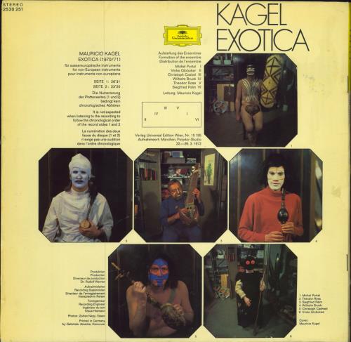 Mauricio Kagel Exotica vinyl LP album (LP record) German 4A6LPEX785891