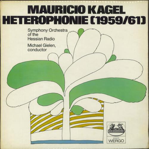 Mauricio Kagel Heterophonie (1959/61) vinyl LP album (LP record) UK 4A6LPHE867081