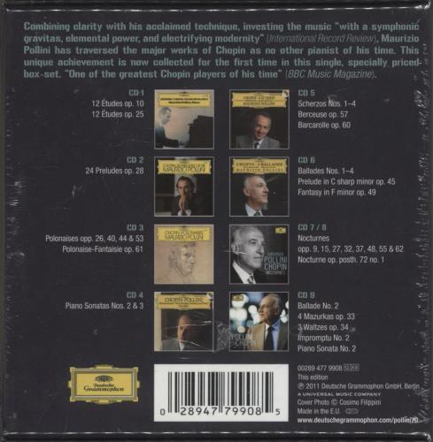 Maurizio Pollini Chopin - Sealed CD Album Box Set UK OG6DXCH884959