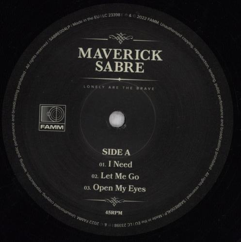 Maverick Sabre Lonely Are The Brave 2-LP vinyl record set (Double LP Album) UK NRX2LLO840205