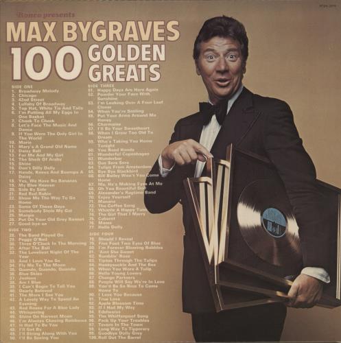 Max Bygraves 100 Golden Greats 2-LP vinyl record set (Double LP Album) UK MXG2LGO393414
