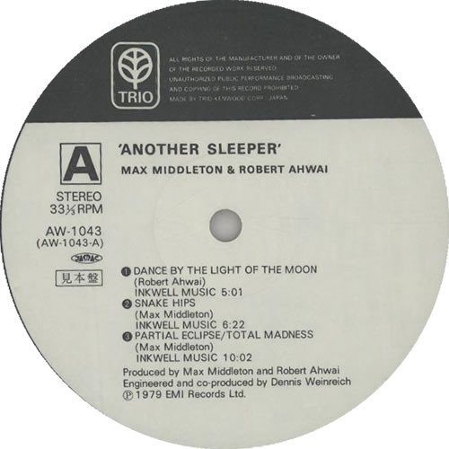 Max Middleton Another Sleeper vinyl LP album (LP record) Japanese Q23LPAN631869