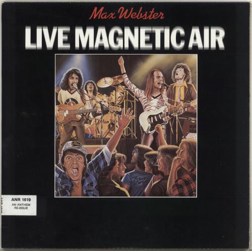 Max Webster Live Magnetic Air vinyl LP album (LP record) Canadian MXWLPLI718593