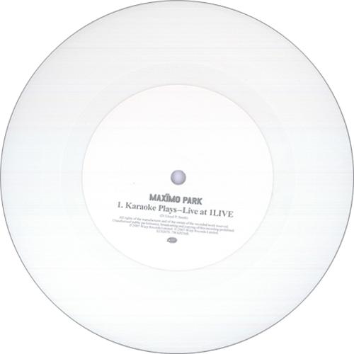Maximo Park Karaoke Plays 7" vinyl single (7 inch record / 45) UK MD807KA421089