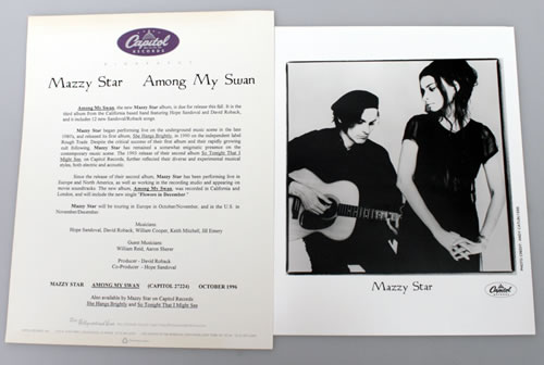 Mazzy Star Among My Swan media press pack US MZZPPAM195554