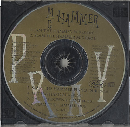 MC Hammer Pray CD single (CD5 / 5") US MCHC5PR626542