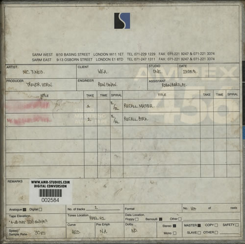 MC Tunes Me And Baby Brother Reel to Reel UK MCTRRME640603