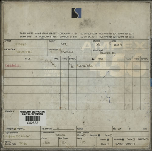 MC Tunes Tunes Blues Reel to Reel UK MCTRRTU640601