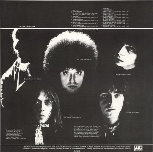 MC5 Back In The USA vinyl LP album (LP record) UK MC5LPBA867391