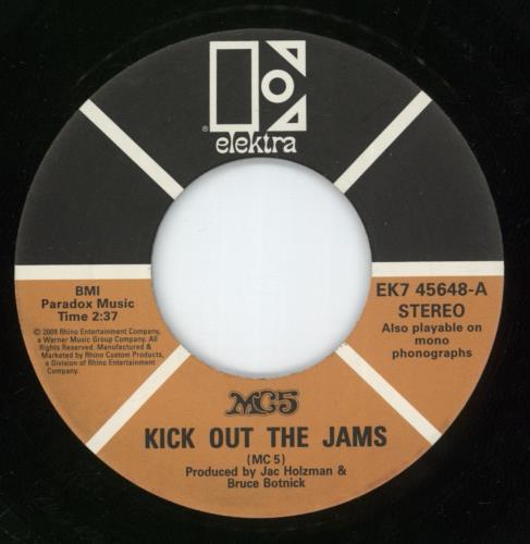 MC5 Kick Out The Jams 7" vinyl single (7 inch record / 45) US MC507KI477997