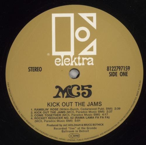 MC5 Kick Out The Jams vinyl LP album (LP record) UK MC5LPKI867773