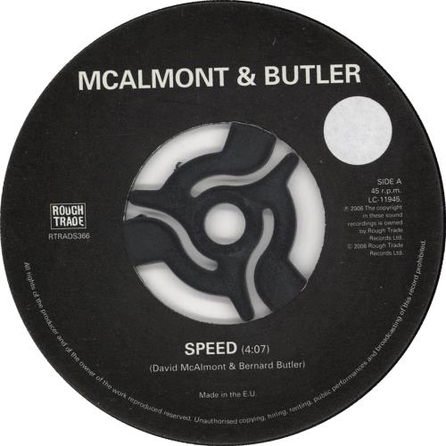 McAlmont & Butler Speed 7" vinyl single (7 inch record / 45) UK M&B07SP413789