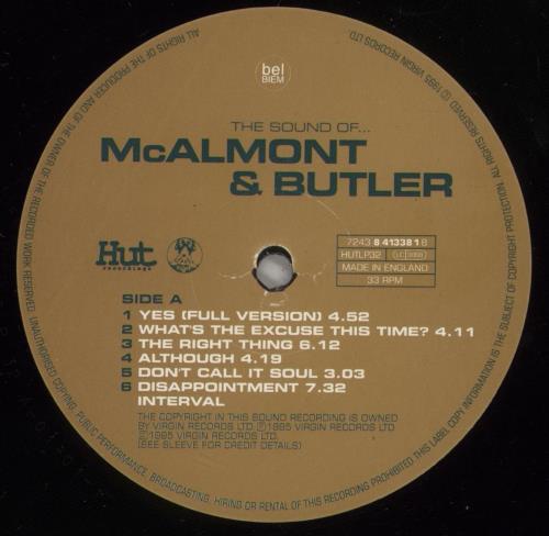 McAlmont & Butler The Sound Of.. vinyl LP album (LP record) UK M&BLPTH88318