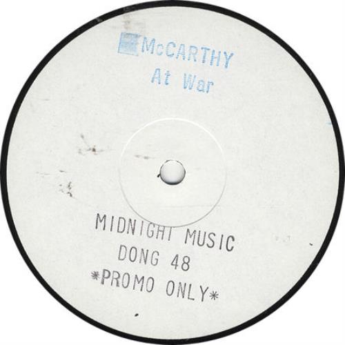 McCarthy At War E.P. - White Label 12" vinyl single (12 inch record / Maxi-single) UK MHY12AT100336