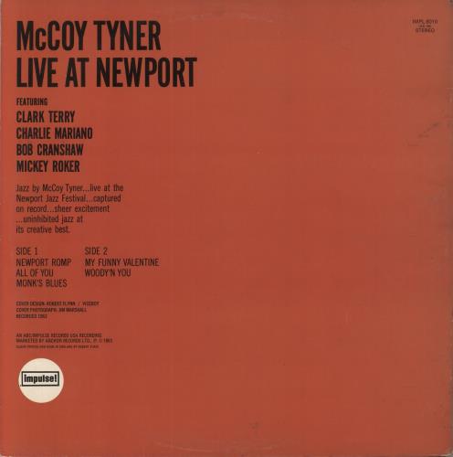 McCoy Tyner Live At Newport vinyl LP album (LP record) UK MQTLPLI470395